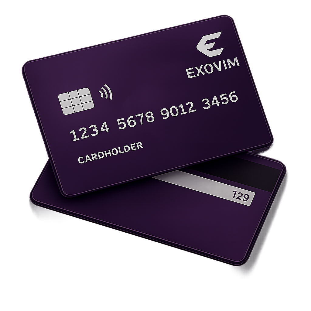 Exovim Touch and Pay card